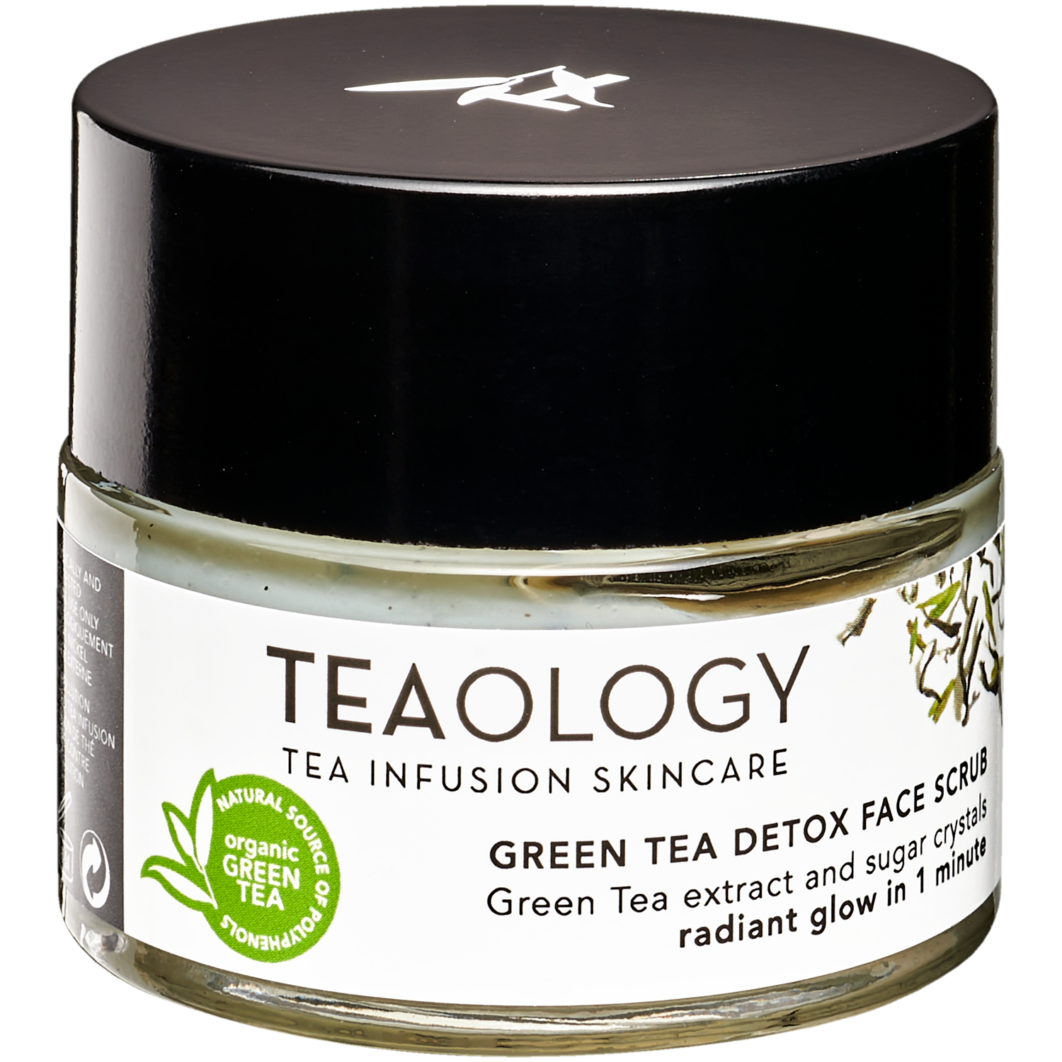 Teaology Tea Infusion Skincare скраб для лица на основе зеленого чая и настоя сахара, 50 мл - фото