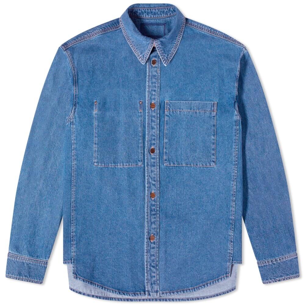 цена Джинсовая рубашка Wooyoungmi Jellyfish Print, синий