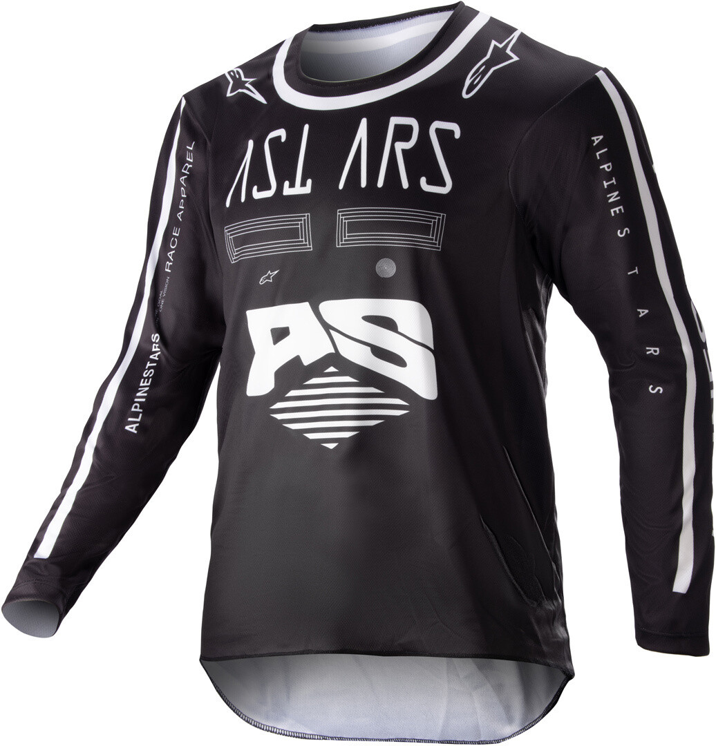 

Детский джерси Alpinestars Racer Found, черный/белый