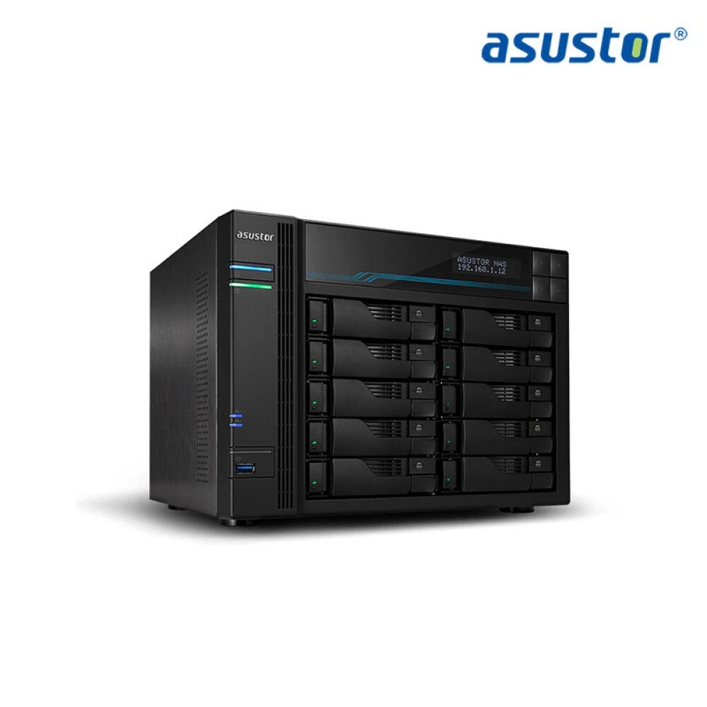 Сетевое хранилище Asustor AS6510T 10-дисковое с 4 дисками Enterprise по 8Тб сетевое хранилище asustor as1004t v2 черный