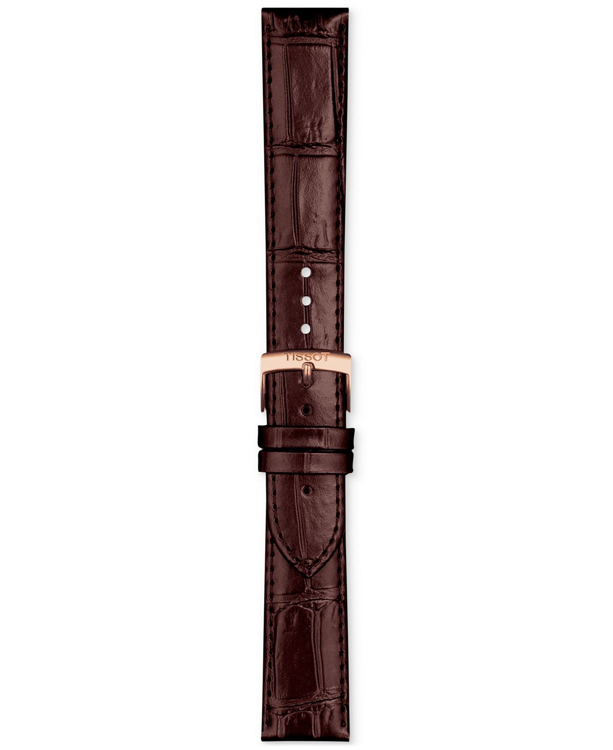 Официальный сменный коричневый кожаный ремешок для часов Tissot