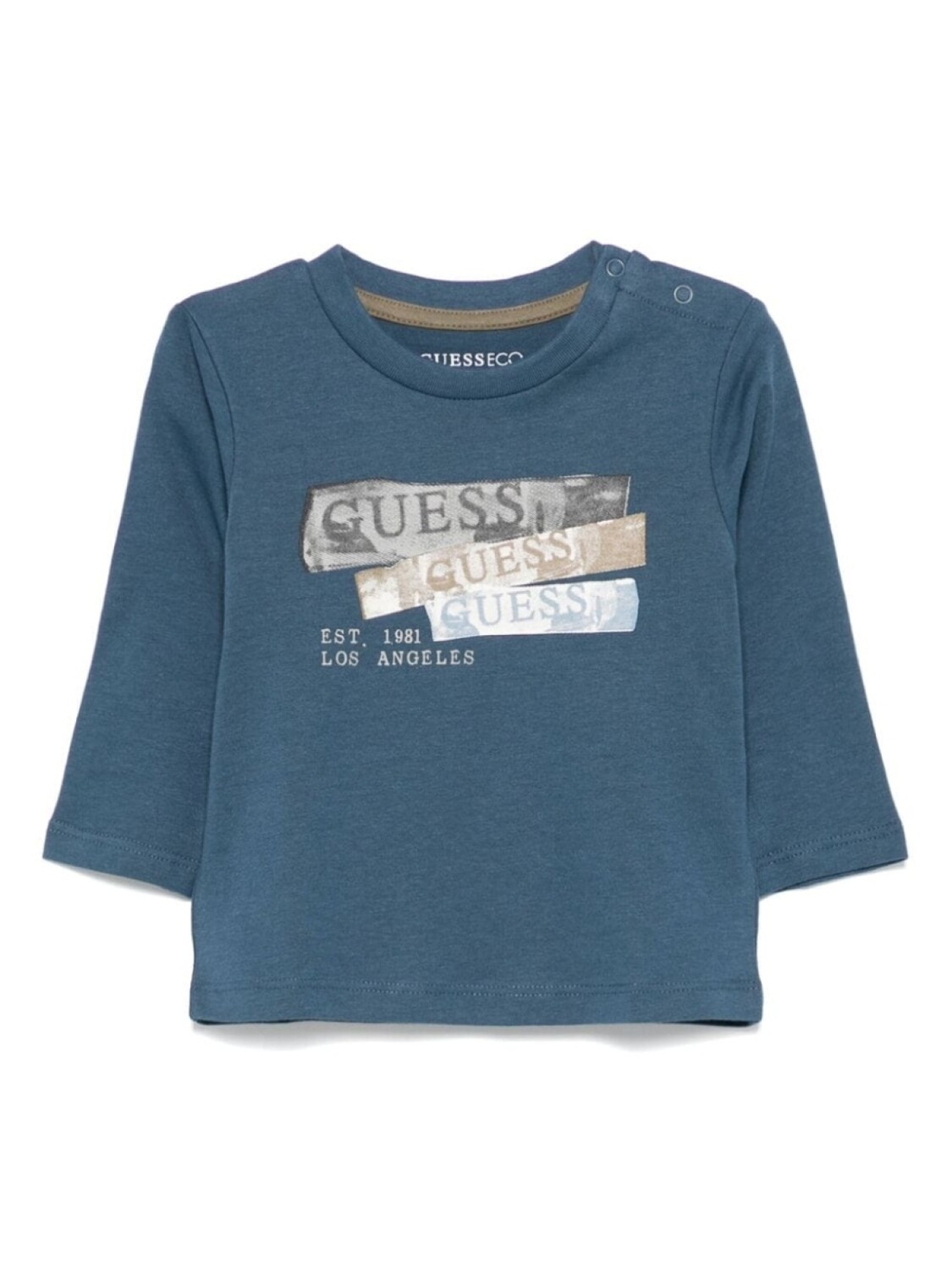 

Guess kids футболка с графичным принтом, синий