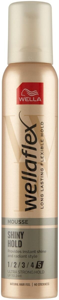 

Wellaflex Shiny Hold Ultra Strong мусс для волос, 200 ml