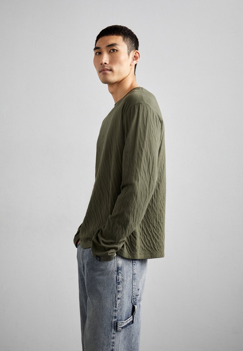 

Футболка с длинным рукавом KERWIN rag & bone, оливковый, Зеленый
