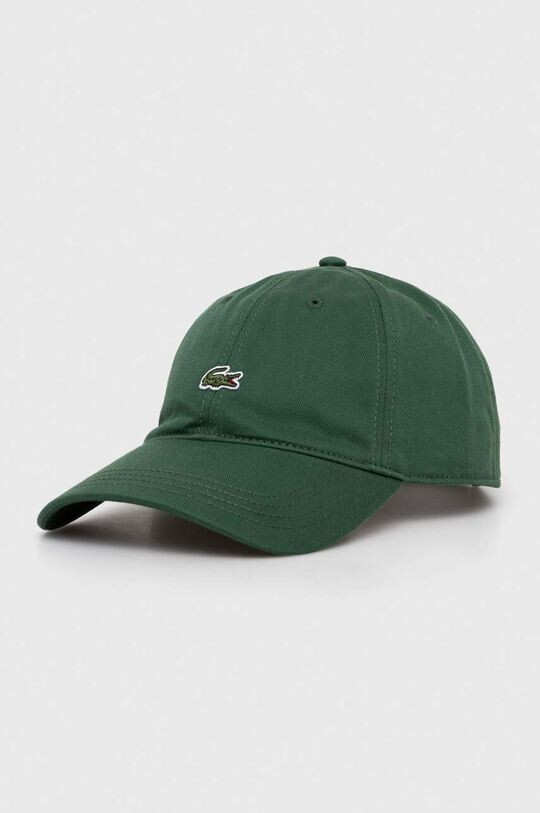 

Бейсболка из хлопка Lacoste, зеленый