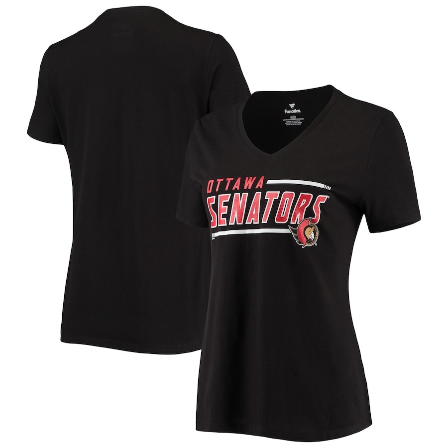 

Футболка с коротким рукавом Fanatics Branded Ottawa Senators, черный