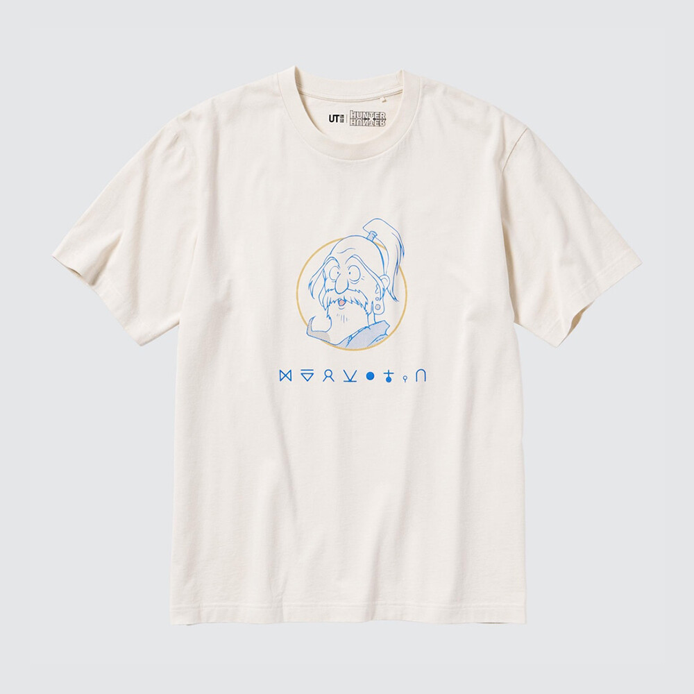 

Футболка Uniqlo Hunter x Hunter унисекс с принтом и короткими рукавами, белый