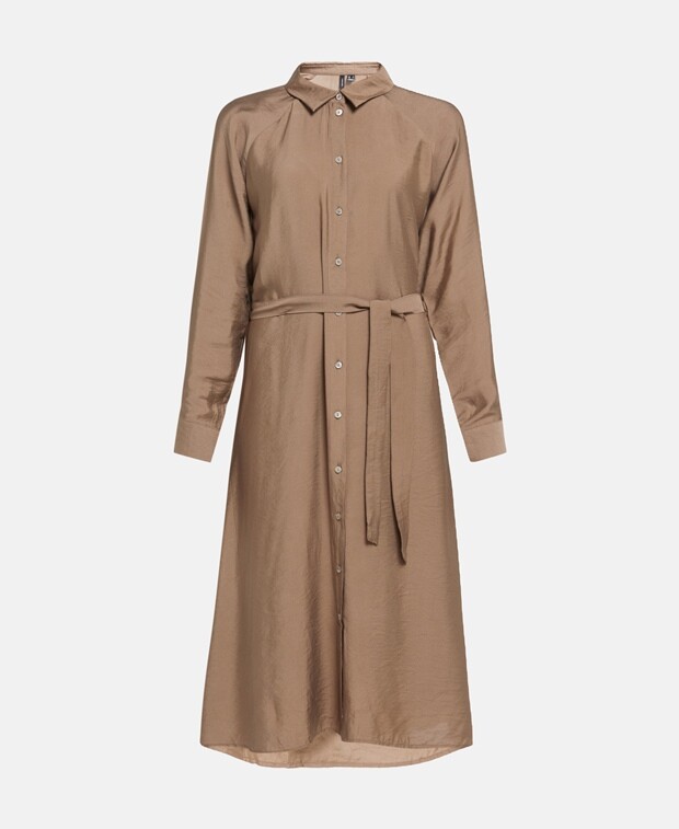

Платье-рубашка на талии Vero Moda, кофе