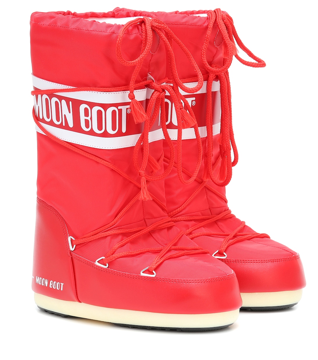 Нейлоновые зимние сапоги Moon Boot, красный