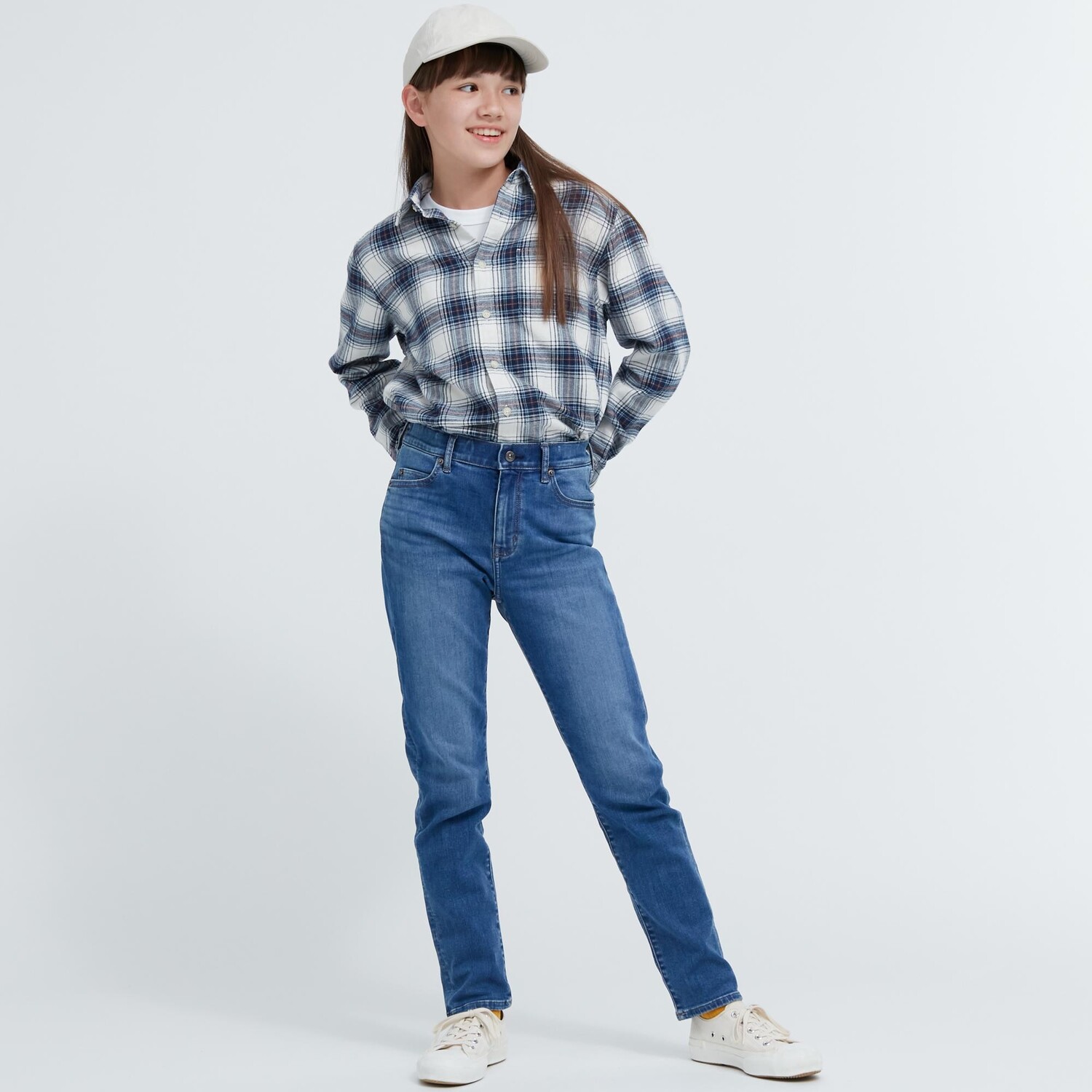 

Джинсы UNIQLO ультраэластичные на молнии, синий