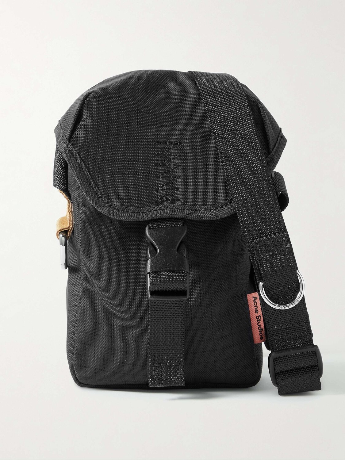 

Сумка-мессенджер Ayden из нейлона и рипстопа с замшевой отделкой ACNE STUDIOS, черный
