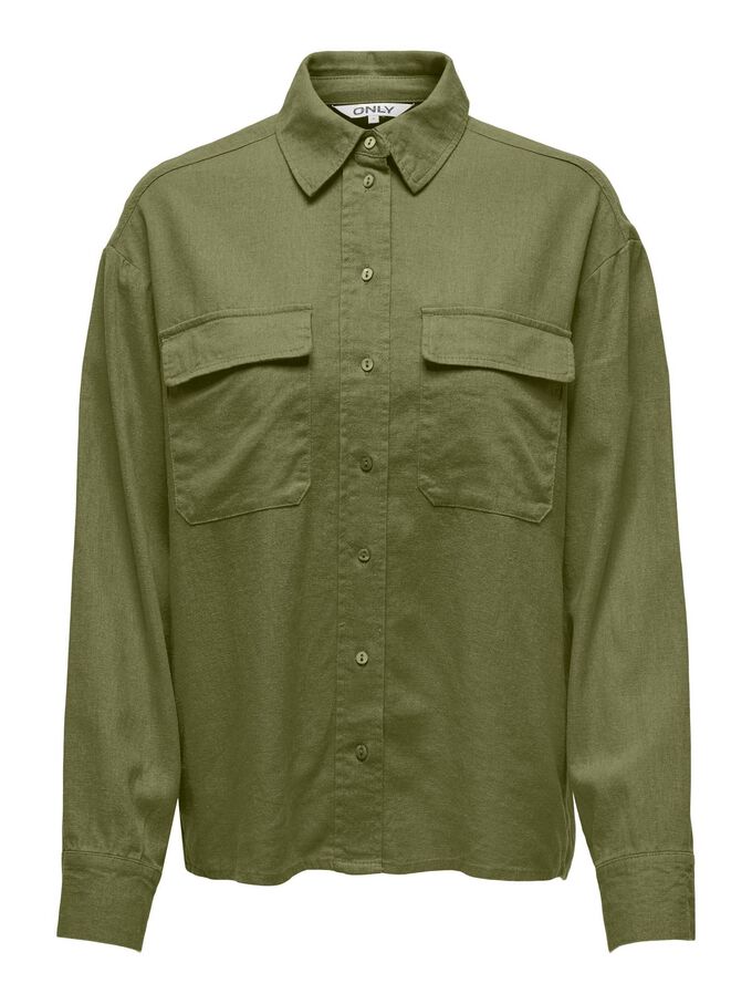 Блузка-Рубашка onlcaro Only, зеленый
