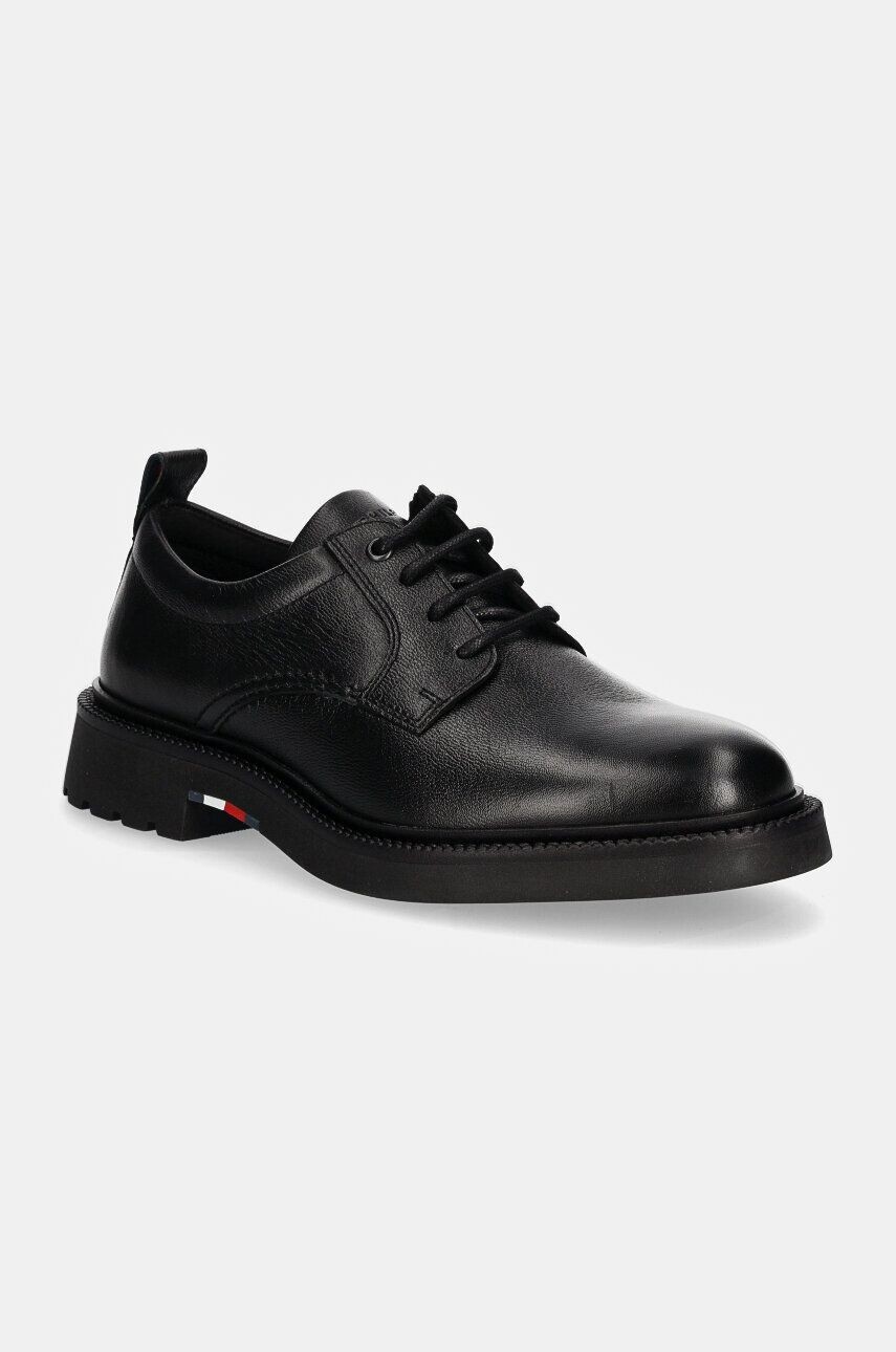 

Кожаные туфли Tommy Hilfiger HILFIGER COMFORT LWT LTH SHOE, черный