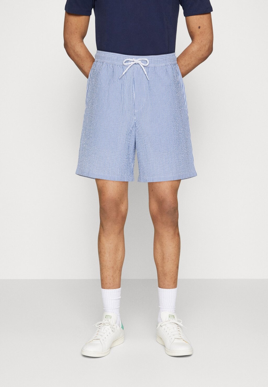 

Шорты JORCALEB SEERSUCKER Jack & Jones, цвет blue