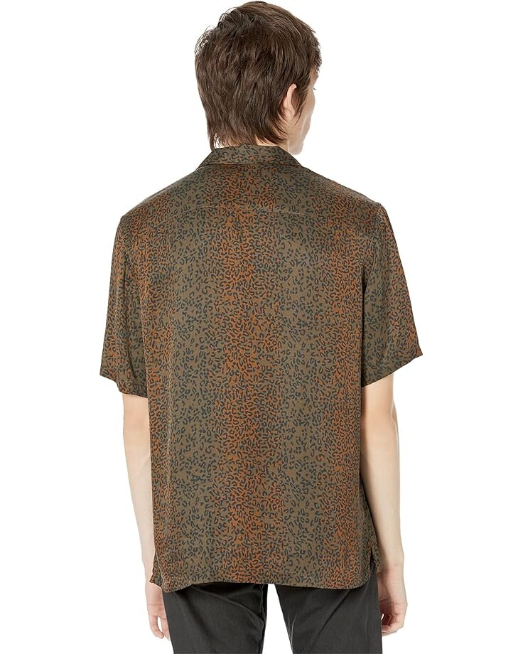 

Рубашка AllSaints Blindspot Short Sleeve Shirt, цвет Aged Walnut Brown