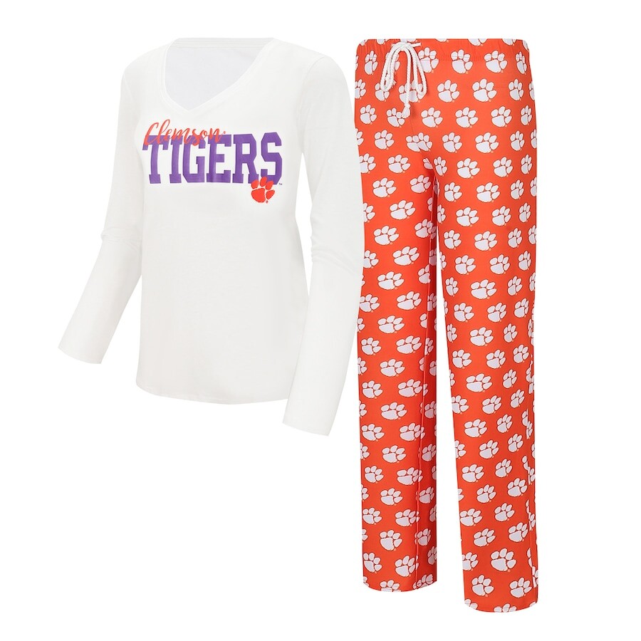 

Пижамный комплект Concepts Sport Clemson Tigers, белый