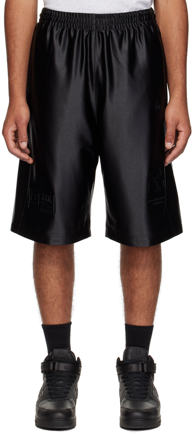 

Alexander Wang Черные шорты с тиснением