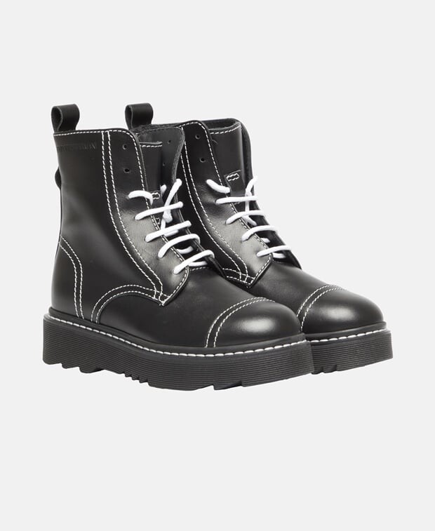 

Ботинки на шнуровке Emporio Armani, черный