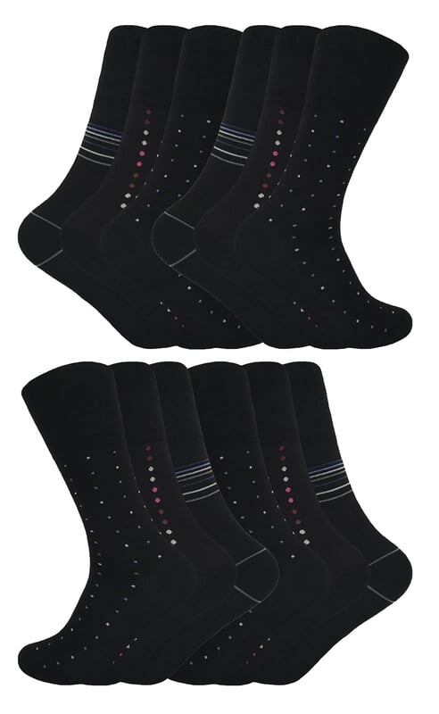 

Носки для диабетиков с мягким кружевом Sock Snob, черный