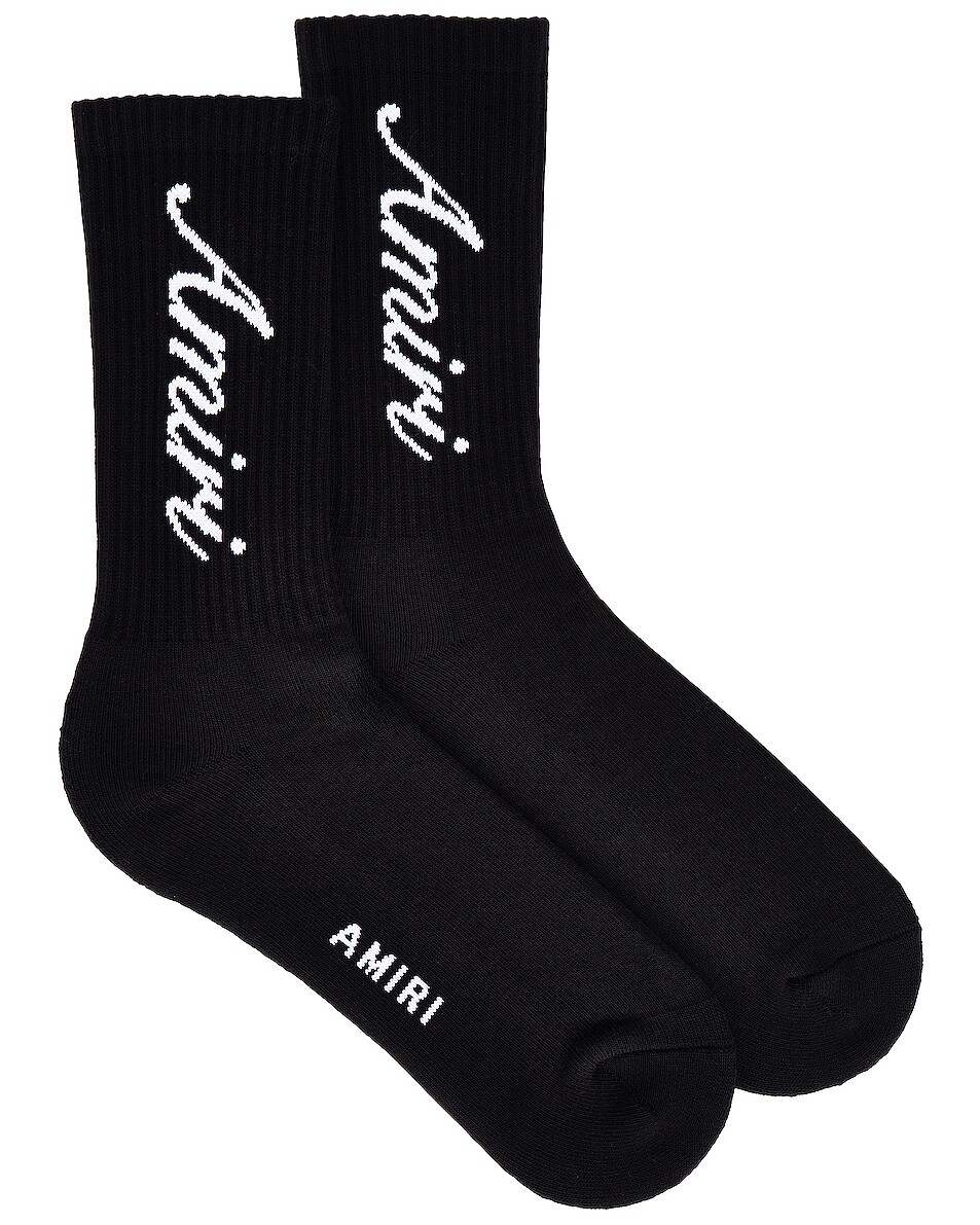 

Носки Amiri Script Tube, черный