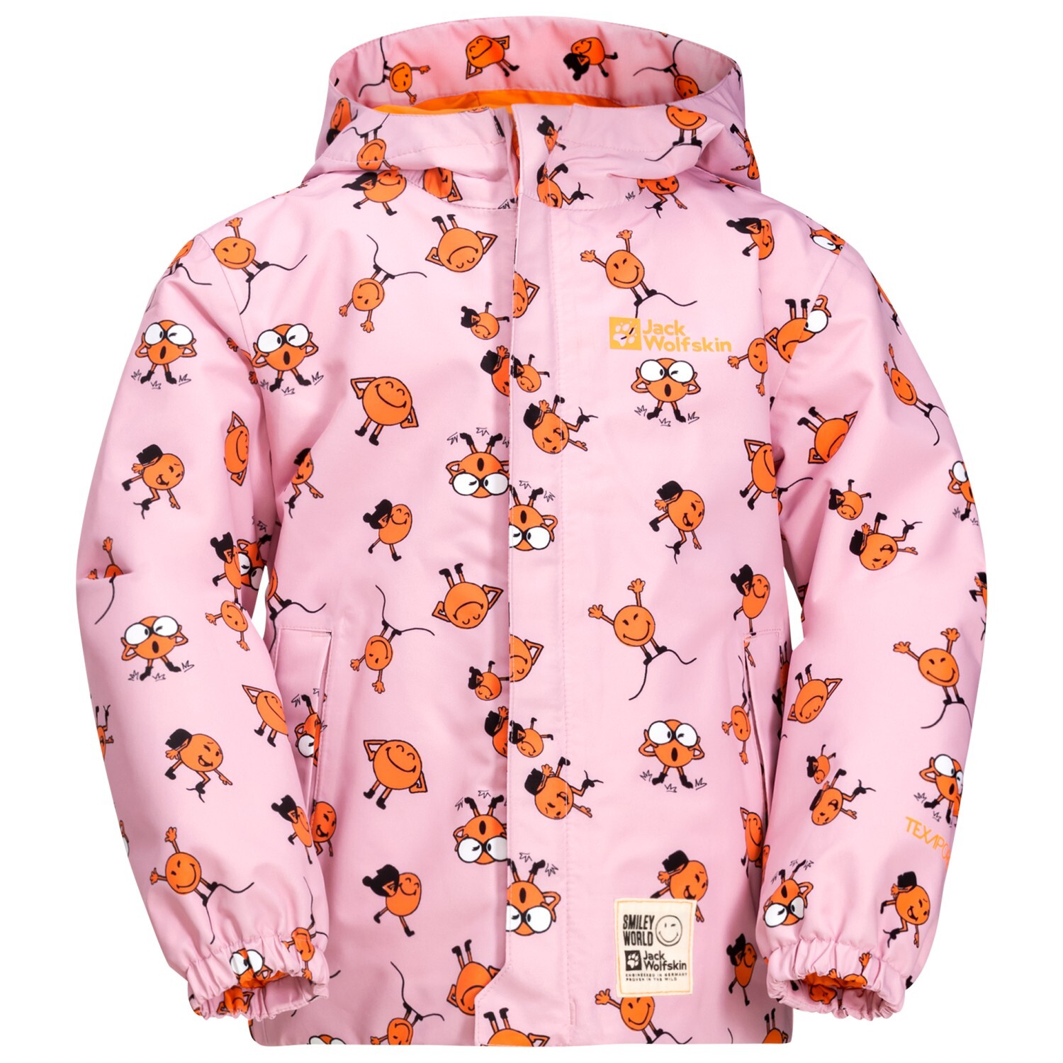 Дождевик Jack Wolfskin Kid's Smileyworld 2L AOP, цвет Icon Water Lily