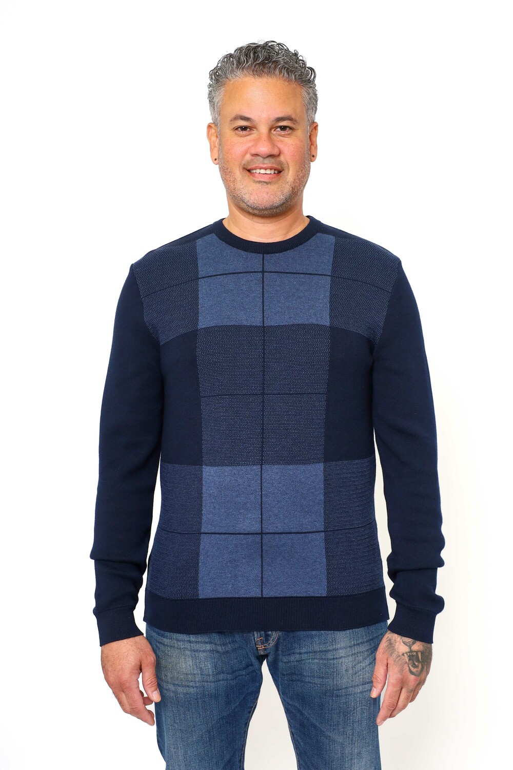 

Свитер с круглым вырезом Vellapais Barcelona, цвет Navy Blue