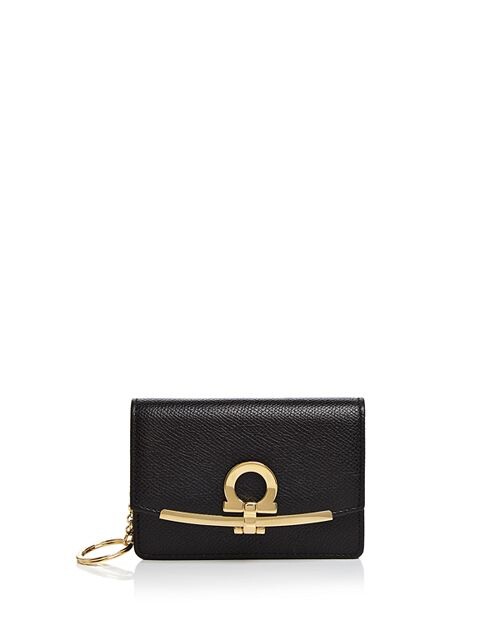 

Клатч для монет Salvatore Gancino с зажимом Ferragamo, цвет Black