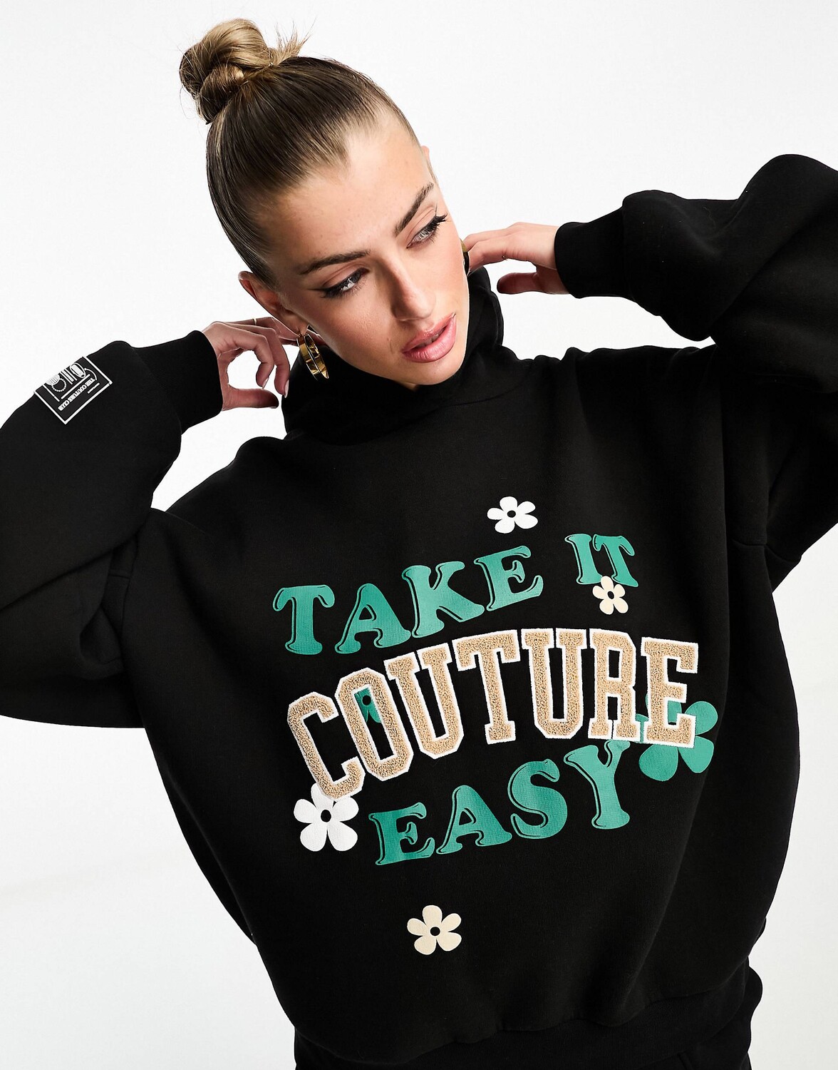 

Худи The Couture Club Take It Easy Oversized, черный
