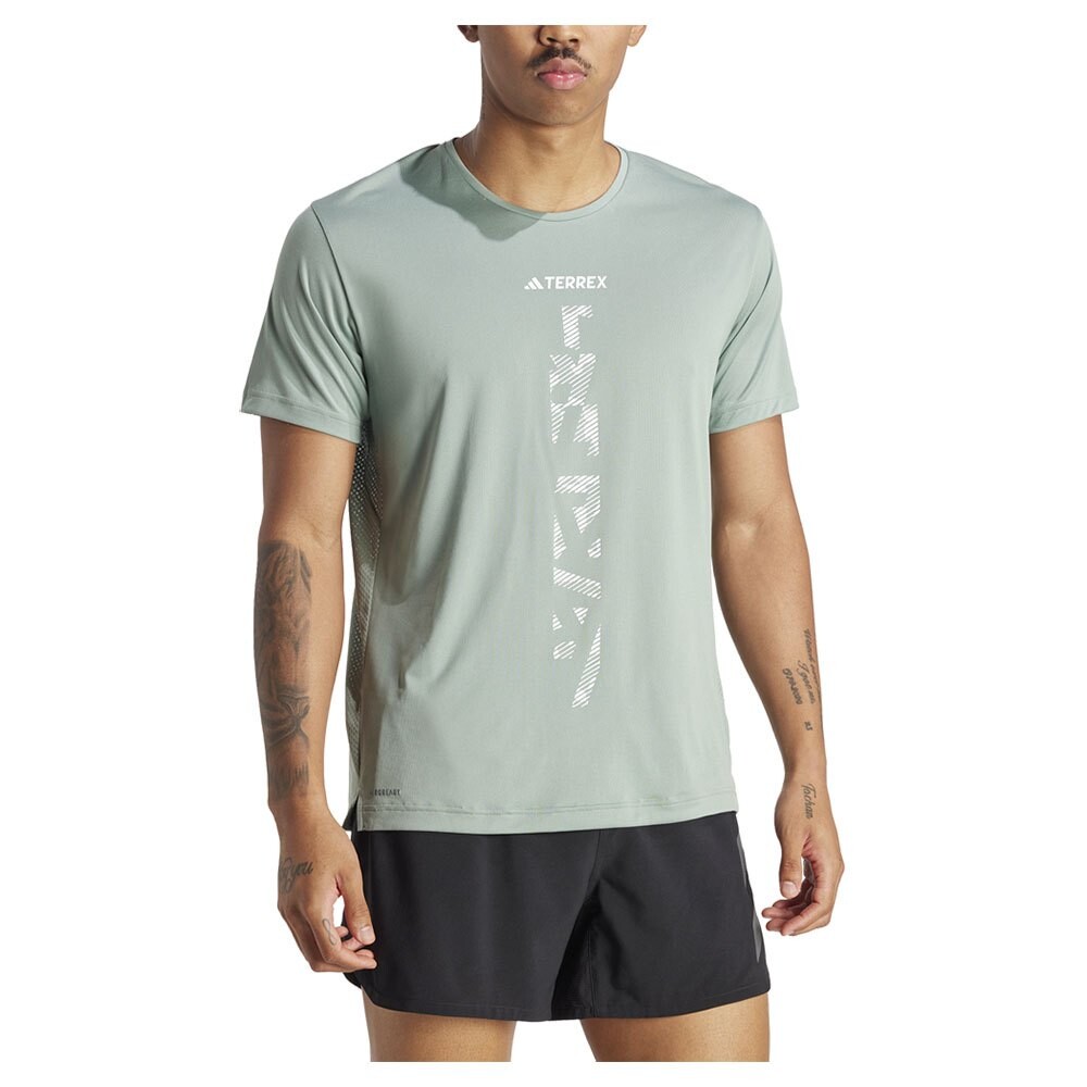 

Рубашка с коротким рукавом adidas Agr, серый