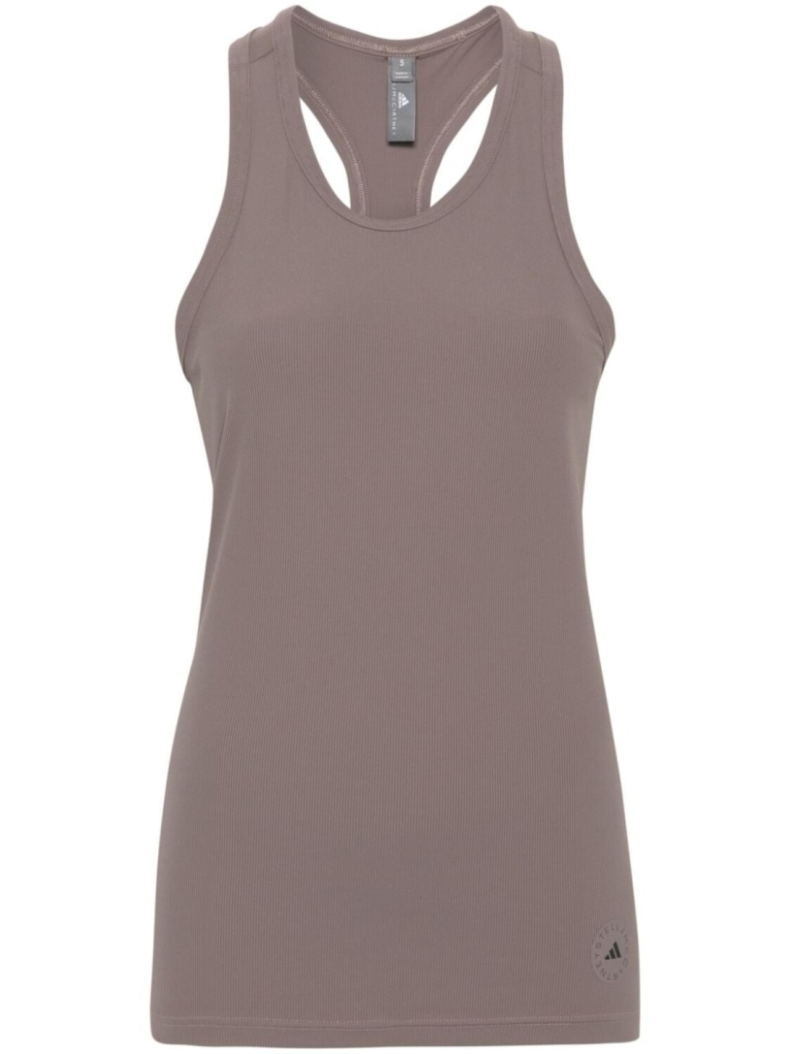 

adidas by Stella McCartney топ с логотипом, серый