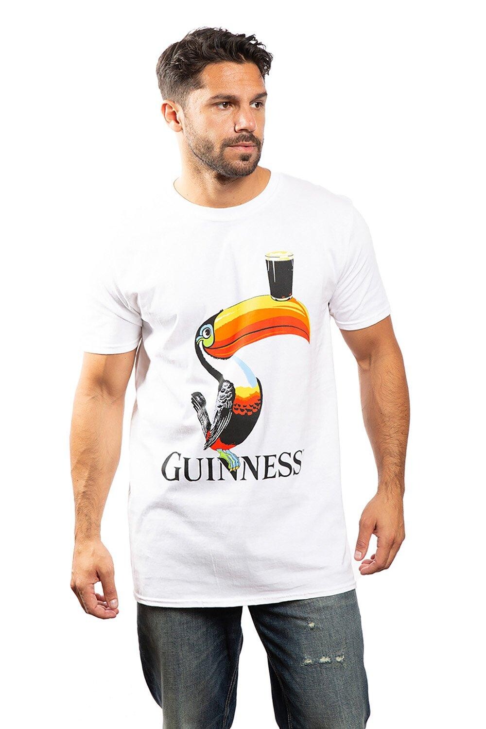 

Хлопковая футболка с туканом Guinness, белый