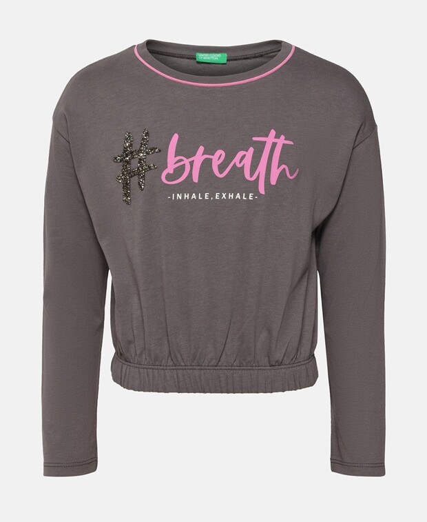 

Топ с длинными рукавами United Colors of Benetton, цвет Dun