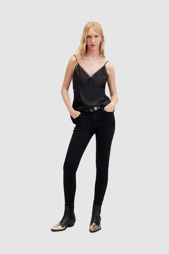 Джинсы MILLER SIZEME AllSaints, черный джинсы скинни со стандартной талией 50 fr 56 rus синий