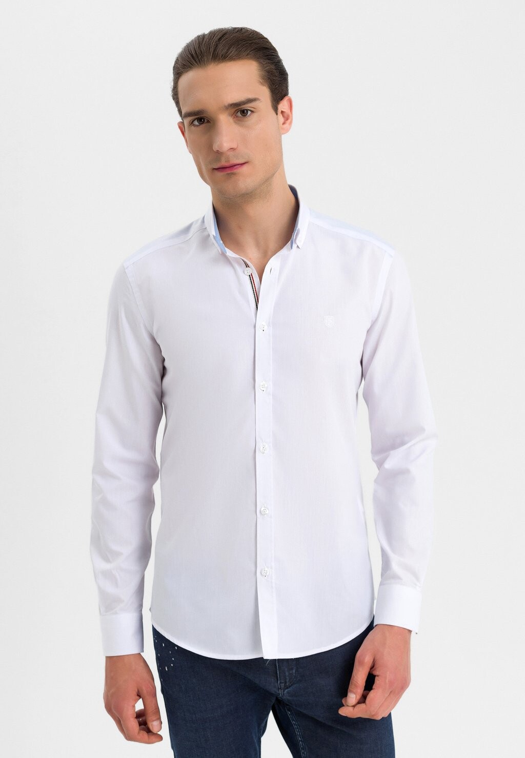 

Рубашка Basic Slim Fit Felix Hardy, белый