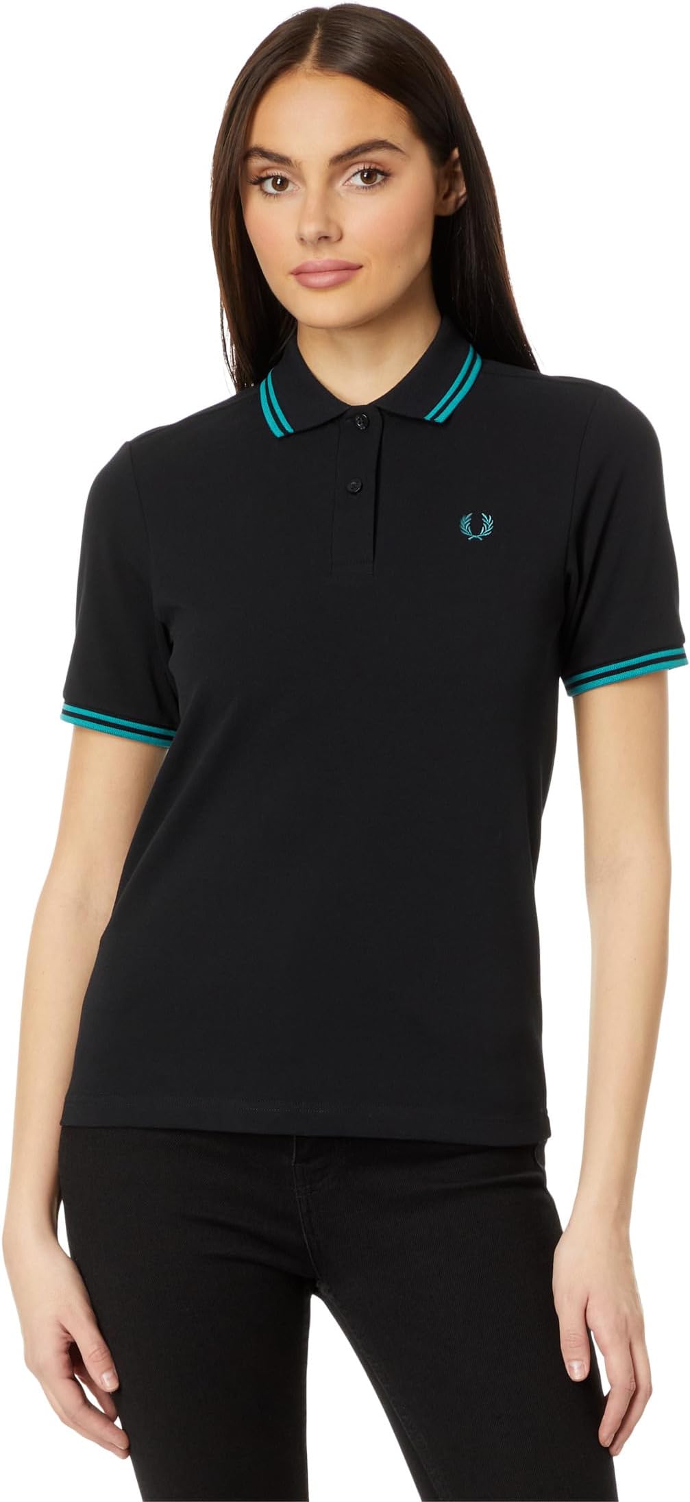 Рубашка-поло Twin Tipped Fred Perry Shirt Fred Perry, черный футболка поло fred perry twin tipped белый