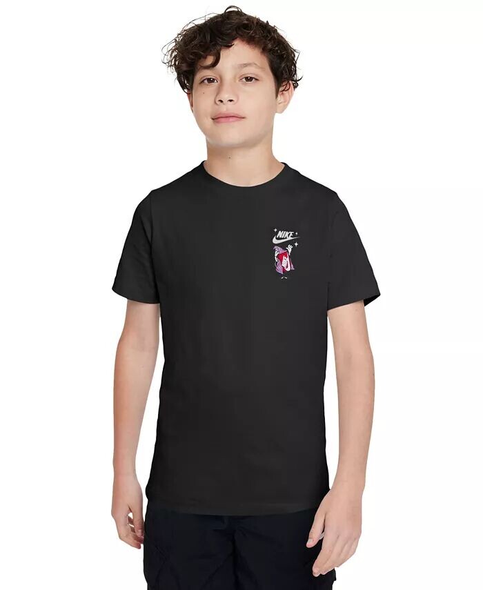 

Футболка с принтом Big Kids Sportswear Nike, черный