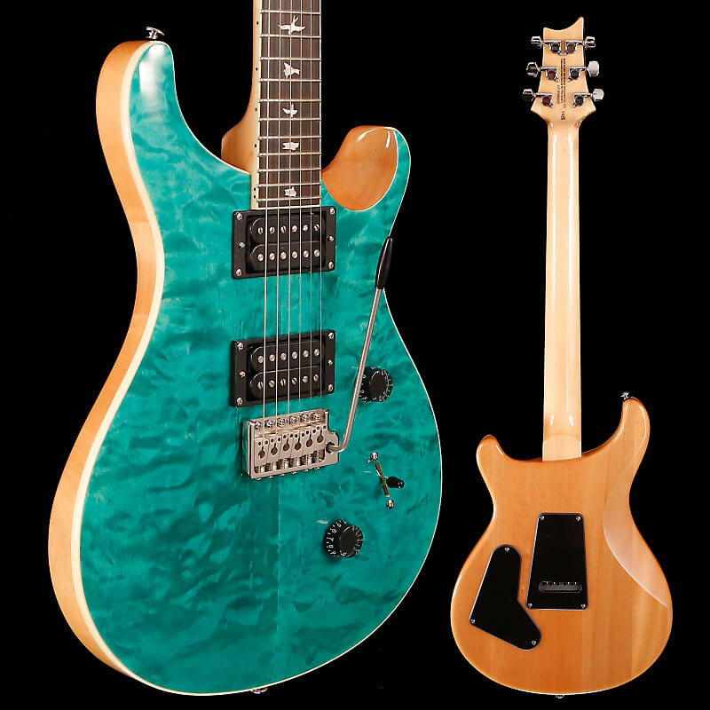 

Электрогитара PRS Paul Reed Smith SE Custom 24, Quilt Turquoise 7lbs 7.1oz