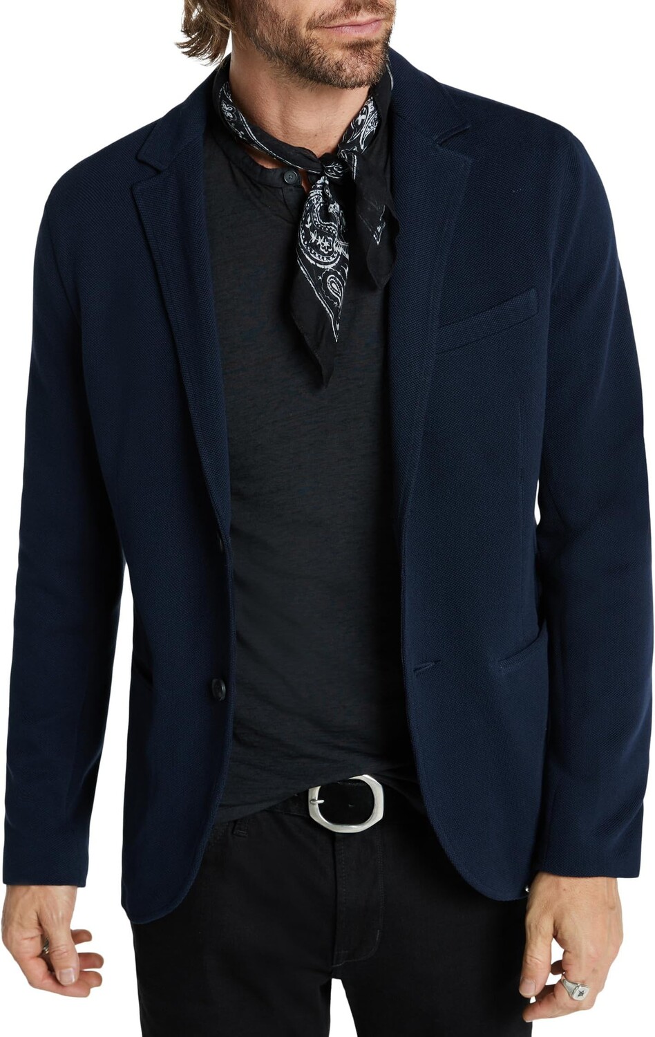 

Куртка Rexford с длинными рукавами Seed Stitch K6417Z4 John Varvatos, темно-синий