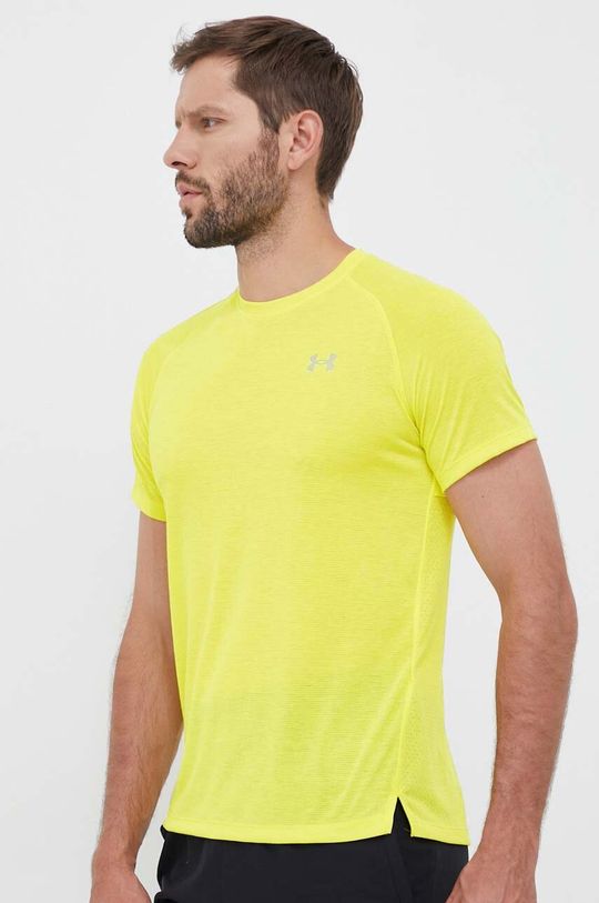 Футболка для бега Streaker Under Armour, желтый беговая футболка under armour силуэт полуприлегающий быстросохнущая размер s синий серый