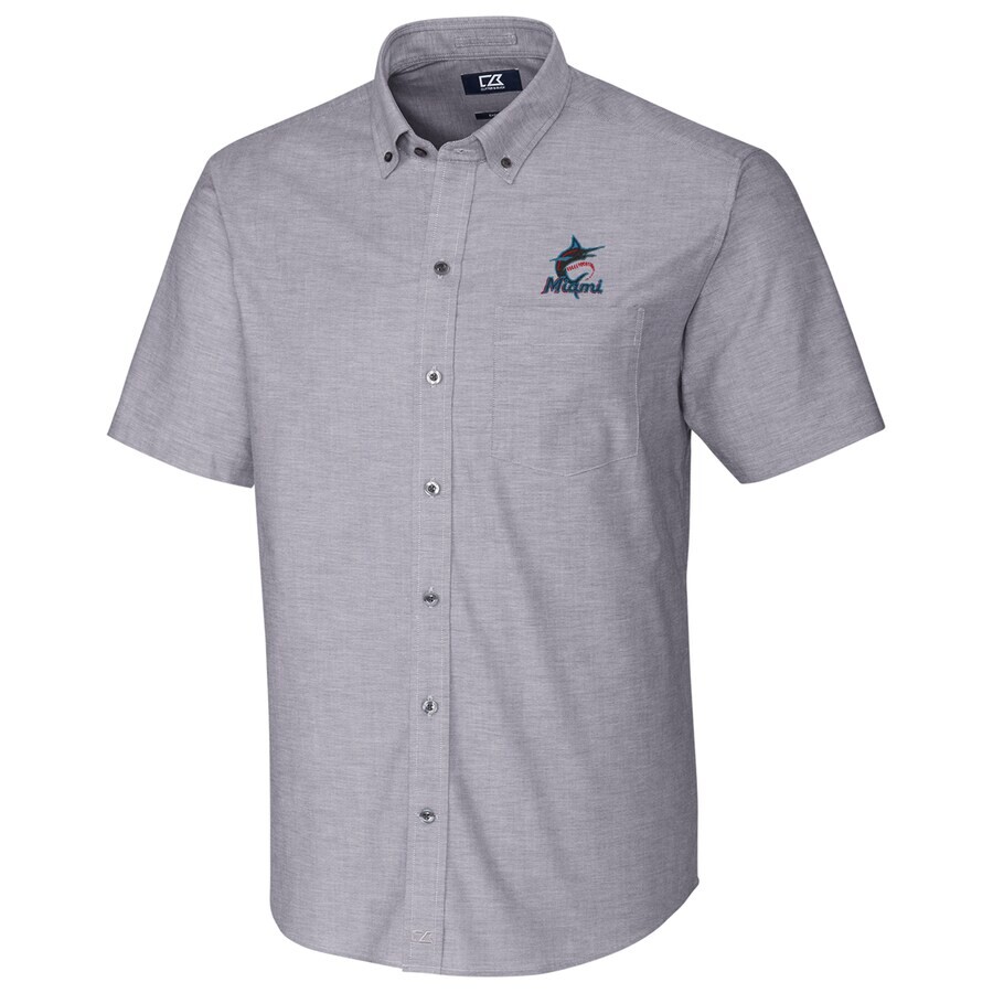 

Рубашка Cutter & Buck Miami Marlins, угольный
