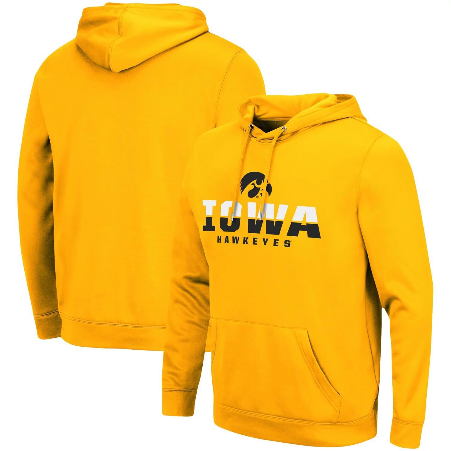 

Мужской золотой пуловер с капюшоном Iowa Hawkeyes Lantern Colosseum, Желтый