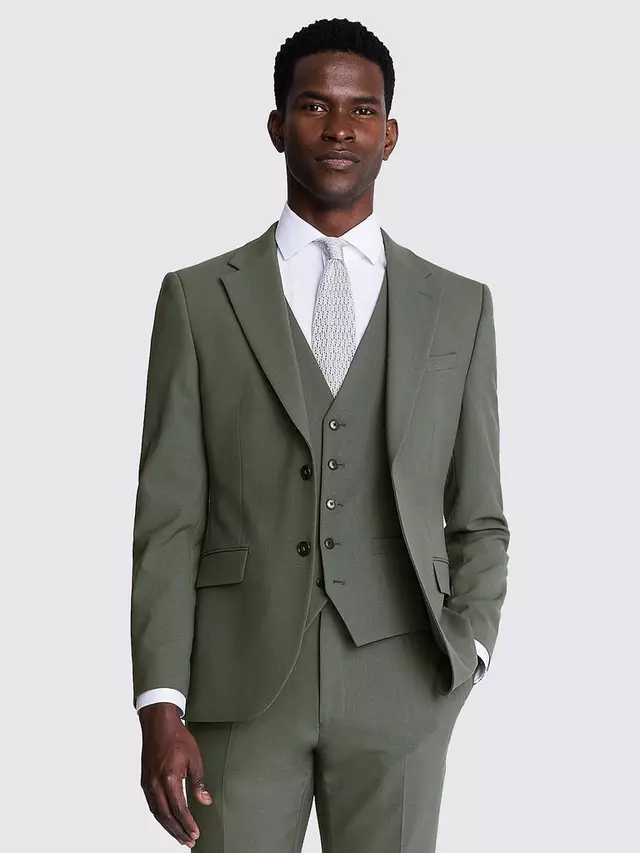 

Куртка Moss x DKNY Slim Fit Wool Blend, цвет sage/green