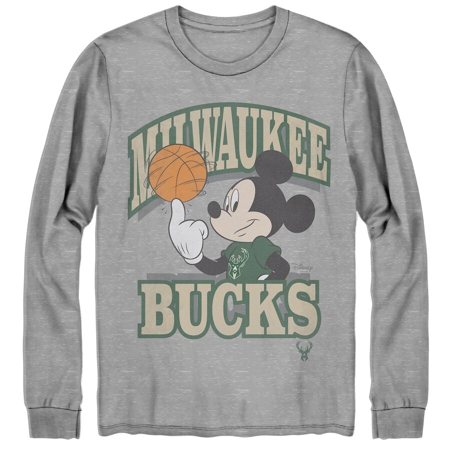 

Футболка с длинным рукавом Junk Food Milwaukee Bucks, серый