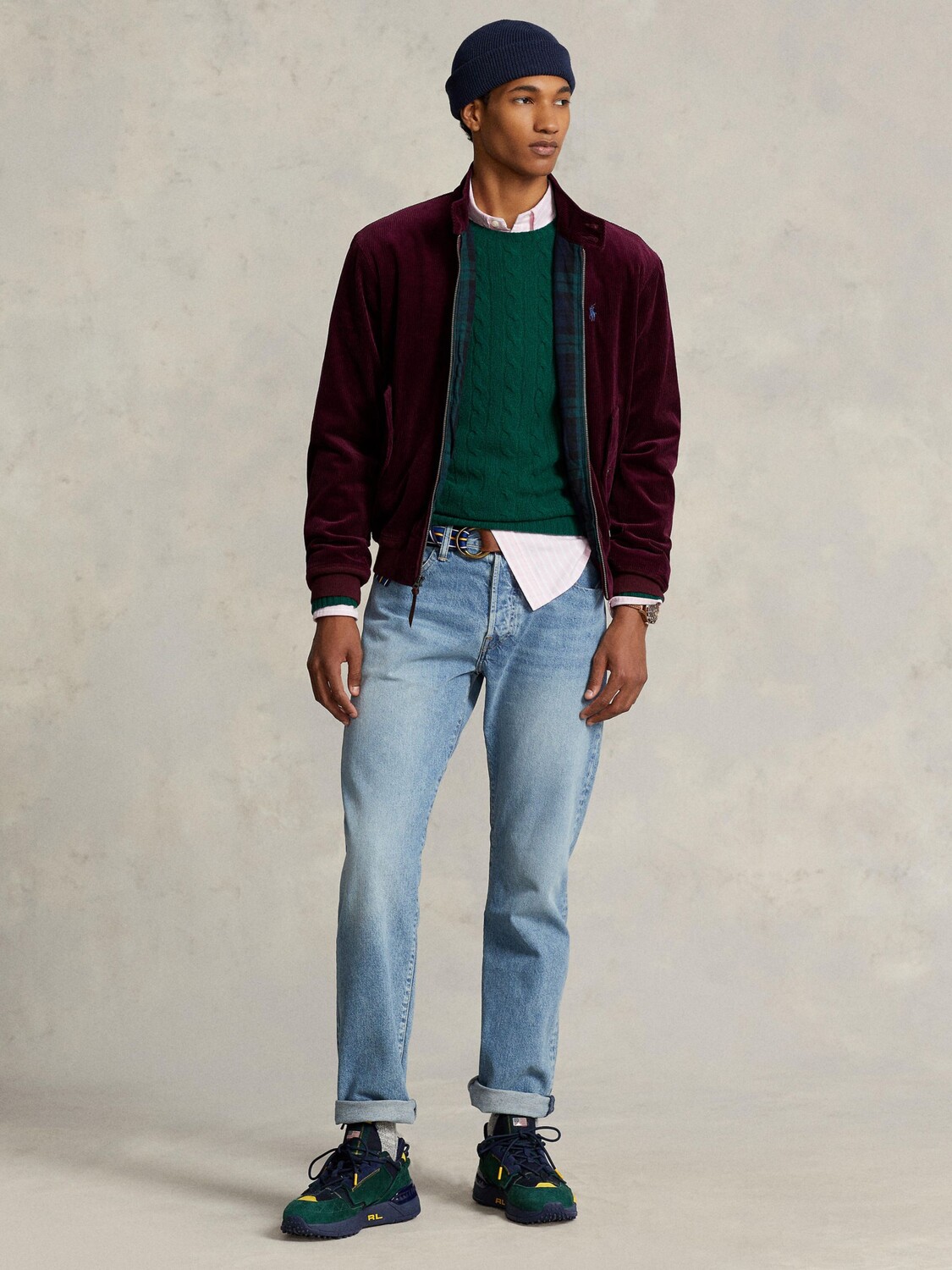 

Вельветовая куртка-ветровка поло Ralph Lauren, руби икс