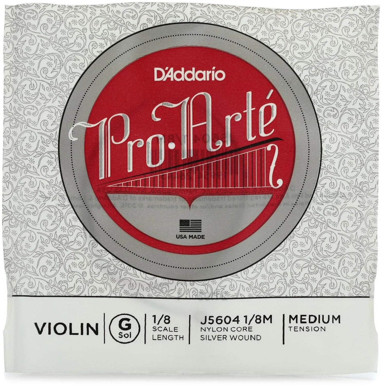 

D'Addario J5604 Pro-Arte Скрипка G Струна - размер 1/8, среднее натяжение
