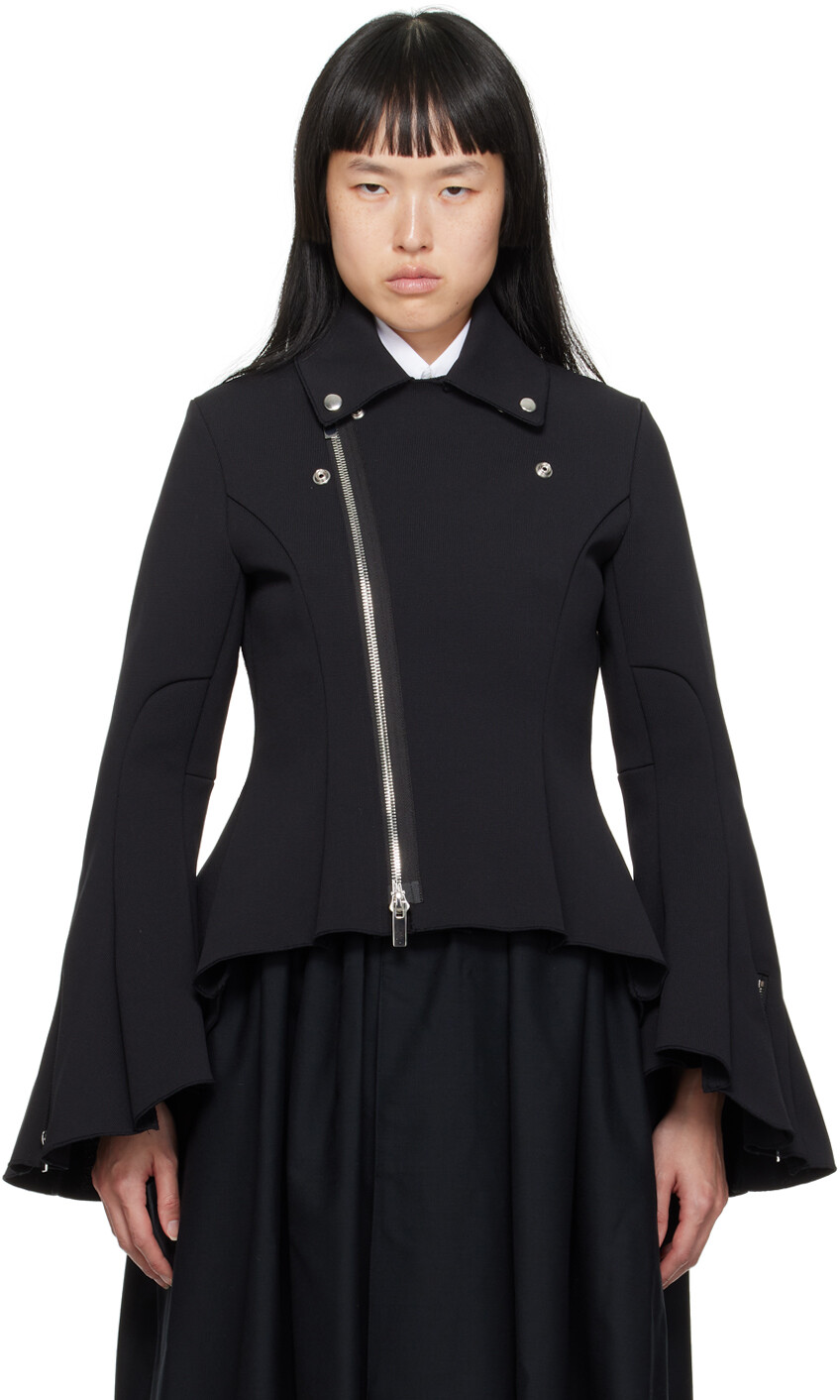 

Черная куртка с баской Noir Kei Ninomiya, Черный