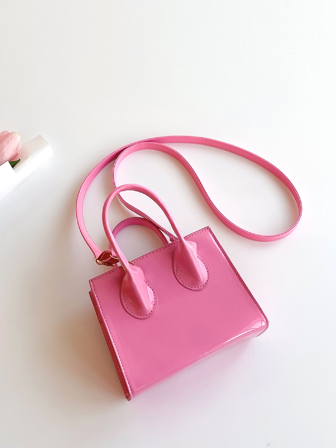 Модная мини-многофункциональная женская сумка из лакированной кожи с лазерной отделкой, розовый модная кожаная сумка jenny