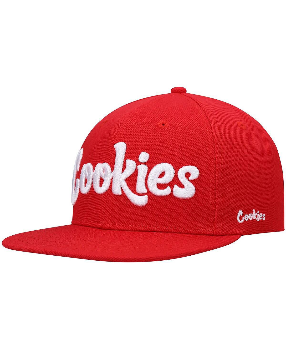 

Мужская красная однотонная кепка Snapback Original мятного цвета Cookies