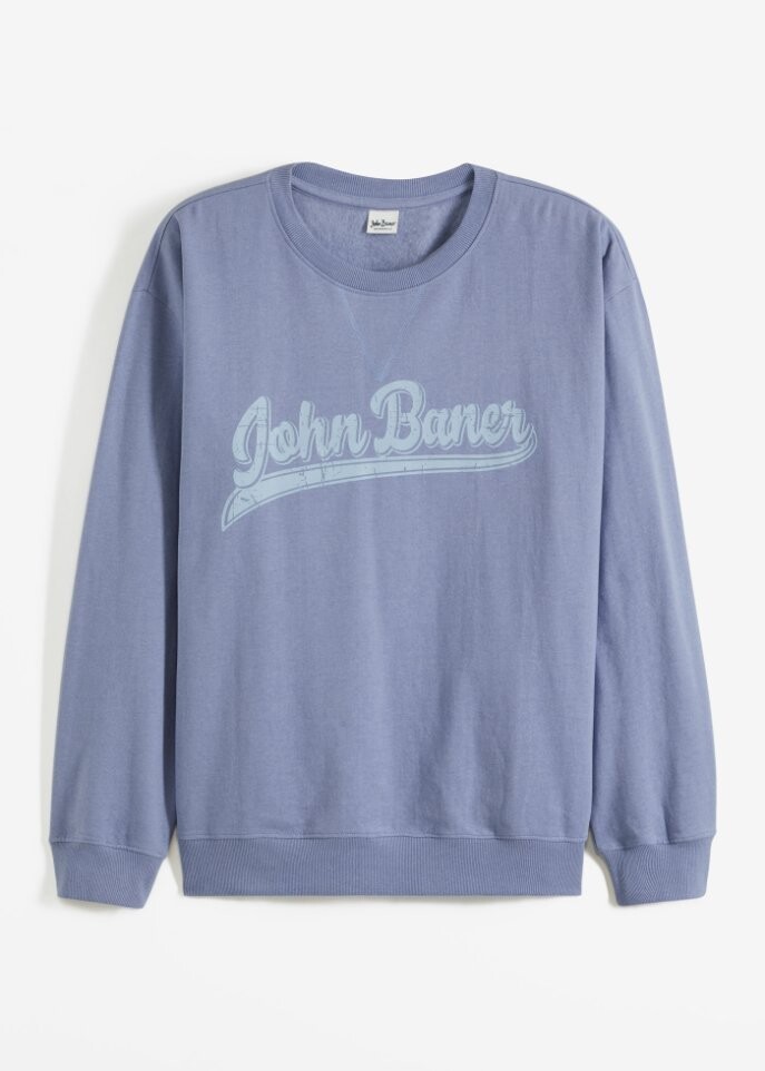 

Толстовка свободного кроя из переработанного полиэстера John Baner Jeanswear, синий