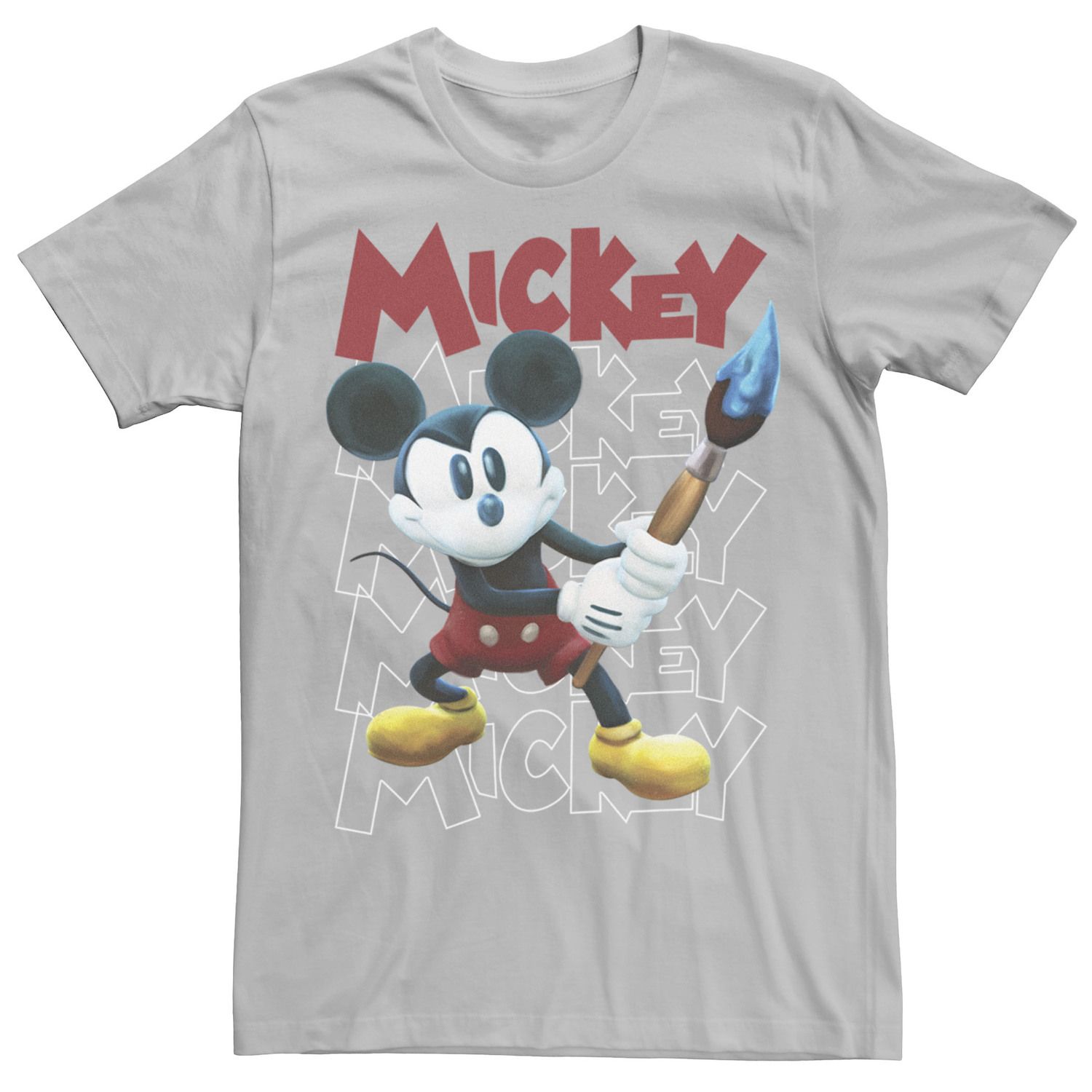 Мужская футболка Disney Epic Mickey Portrait Word Stack Licensed Character мужская футболка disney epic mickey and oswald со вставками licensed character